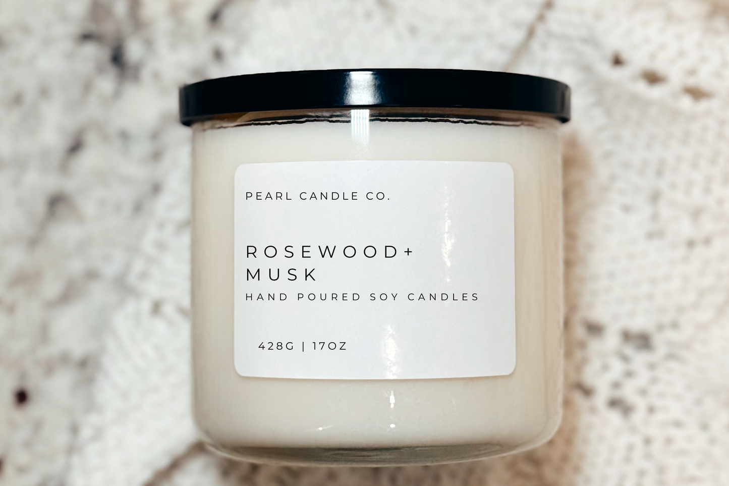 Rosewood + Musk Candle